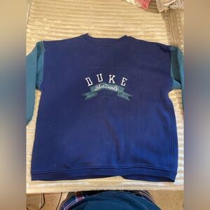 Vintage Duke University Blue and Green Sweatshirt
